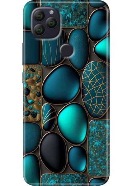 General Mobile Gm 22 - 22S Kılıf Desenli Rubber Silikon Marble