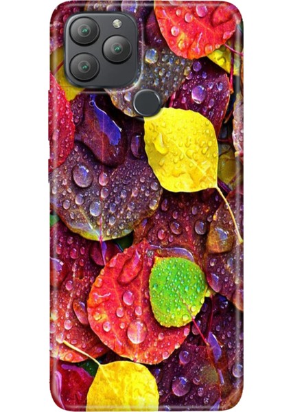 General Mobile Gm 22 Plus Kılıf Desenli Esnek Silikon Uv Sonbahar