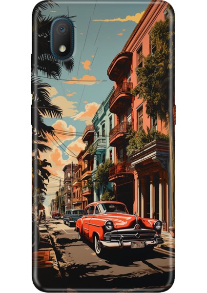 Tcl L7 Kılıf Desenli Silikon Renkli Phone Case Küba