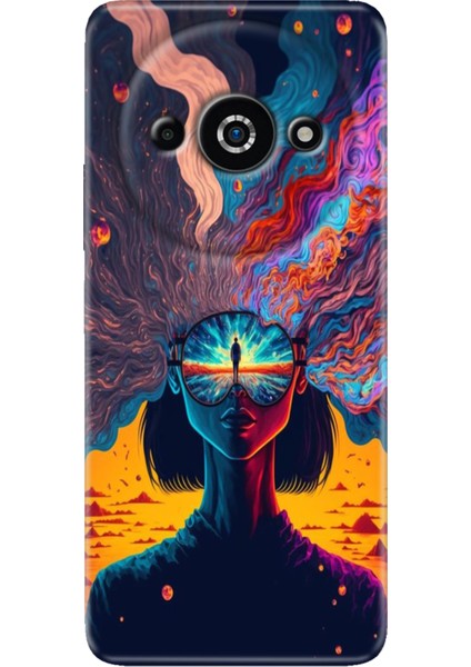 Xiaomi Poco C61 Kılıf Tasarım Baskılı Silikon Girdap