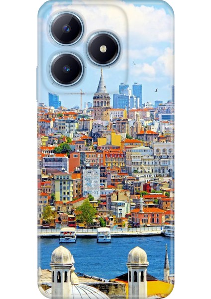 Realme C63 Kılıf Renkli Baskılı Silikon Istanbul
