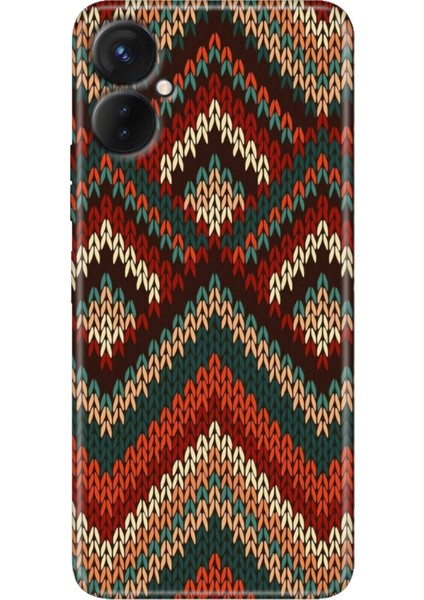 Tecno Camon 19 Neo Kılıf (CH6I) Uyumlu Desenli Silikon Zikzak