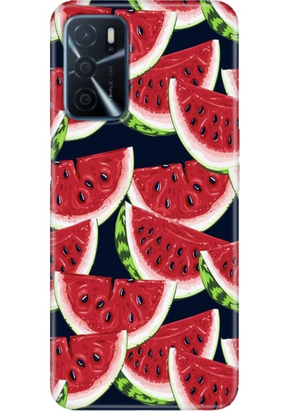 Oppo A16 Kılıf (CPH2269) Uyumlu Silikon Tasarım Stok Karpuz