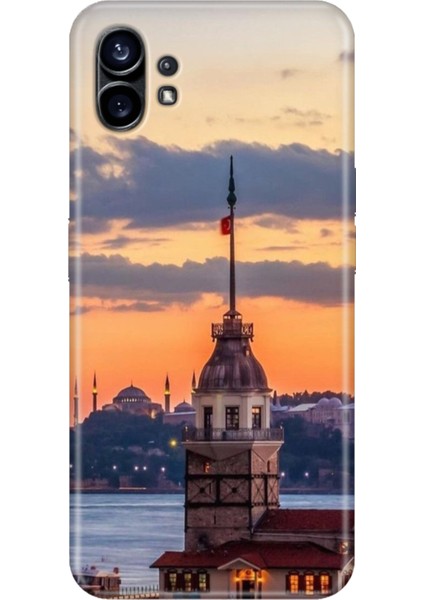 Nothing Phone 2 Kılıf Desenli Tpu Kapak Silikon Kız Kulesi