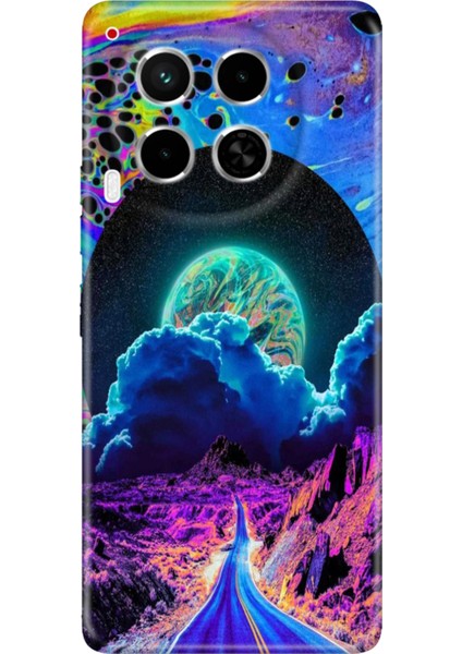 Tecno Camon 30 Kılıf (Cl6) Uyumlu Silikon Desenli Kapak Dream Road