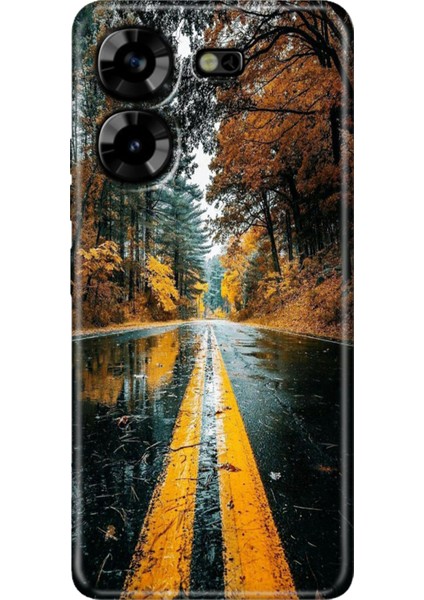 Tecno Pova 5 Kılıf Renkli Esnek Silikon Korku Yolu