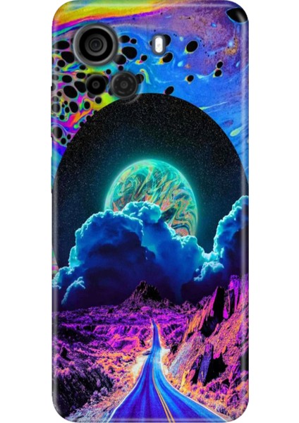 Casper Via F30 Uyumlu Kılıf Desenli Silikon Renkli Tpu Uv Dream Road