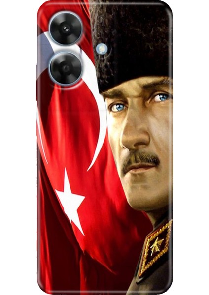 Realme Note 60 4g Kılıf Renkli Baskılı Tasarım Desenli Case Mustafa Kemal