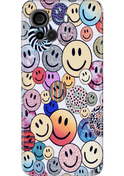 Casper Via F30 Uyumlu Kılıf Desenli Silikon Renkli Tpu Uv Emojix