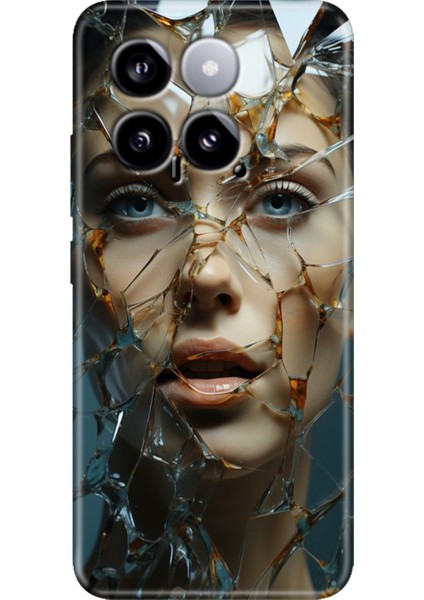 Xiaomi Mi 14 Kılıf Renkli Rubber Kapak Silikon Cam Kırığı