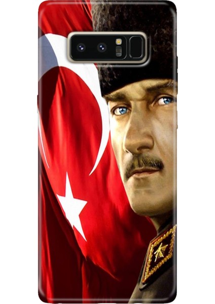 Samsung Galaxy Note 8 Kılıf Renkli Temalı Note8 Silikon Mustafa Kemal