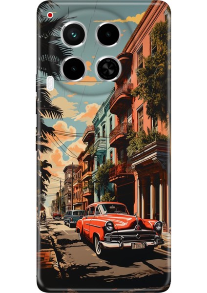 Tecno Camon 30 Kılıf (Cl6) Uyumlu Silikon Desenli Kapak Küba