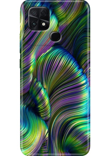 Poco C40 Kılıf Renkli Temalı Silikon Holographic