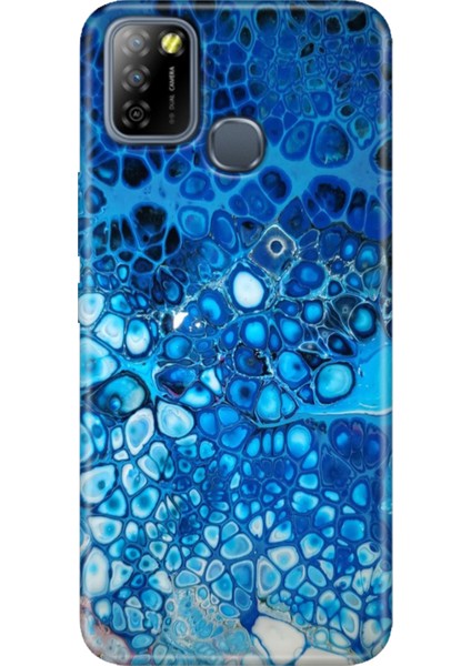 Infinix Smart 5 Uyumlu Kılıf Renkli Smart 5 Silikon Derin Mavi