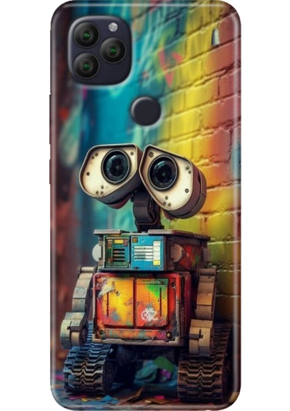 General Mobile Gm 22 - 22S Kılıf Desenli Rubber Silikon Robotic