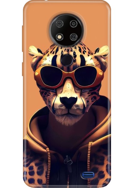 Reeder P13 Blue Max 2020 Kılıf Desenli Kapak Silikon Cover Tiger