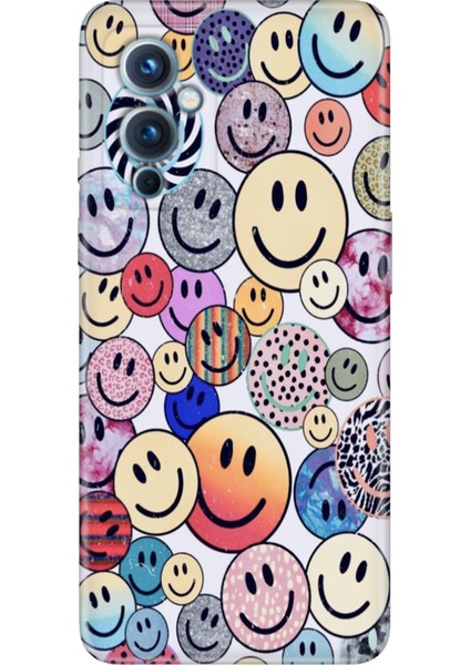 Oneplus 9 Kılıf Desenli Silikon Renkli Tpu Uv Emojix