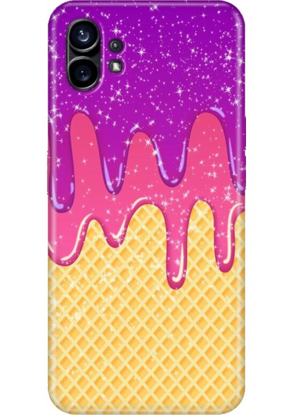 Nothing Phone 2 Kılıf Desenli Tpu Kapak Silikon Krema