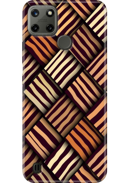 Realme C21Y - Realme C25Y Kılıf Desenli Kapak Renkli Tpu Uv Leo