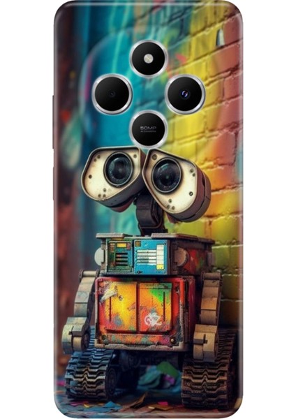 Xiaomi Redmi 14C Kılıf Renkli Rubber Desenli Silikon Robotic