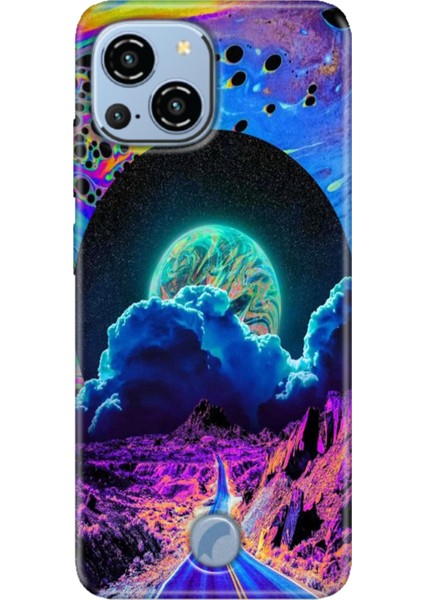 Reeder S23 Pro Max Kılıf Resimli Arka Kapak Silikon Kapak Dream Road