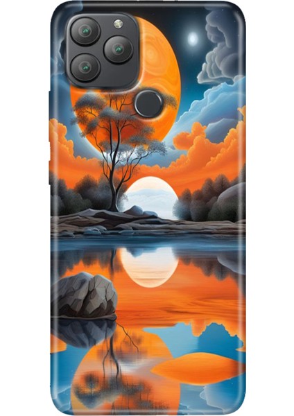 General Mobile Gm 22 Plus Kılıf Desenli Esnek Silikon Uv Afrika