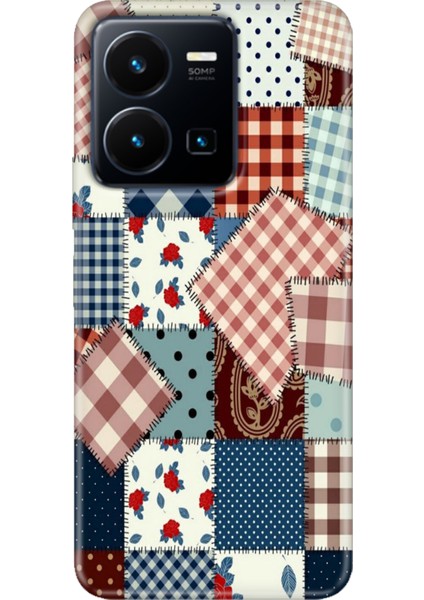 Vivo Y22S -Y35 Kılıf Desenli Kapak Renkli Tpu Uv Yama