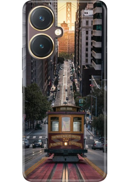 Vivo Y27 Kılıf Desenli Kapak Renkli Tpu Uv California