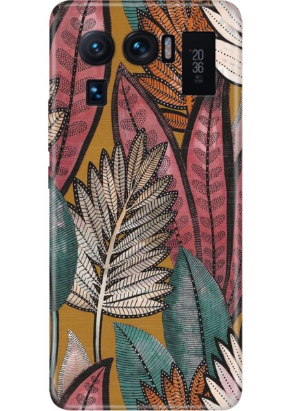 Xiaomi Mi 11 Ultra Kılıf Desenli Outlet Silikon Yapraklar