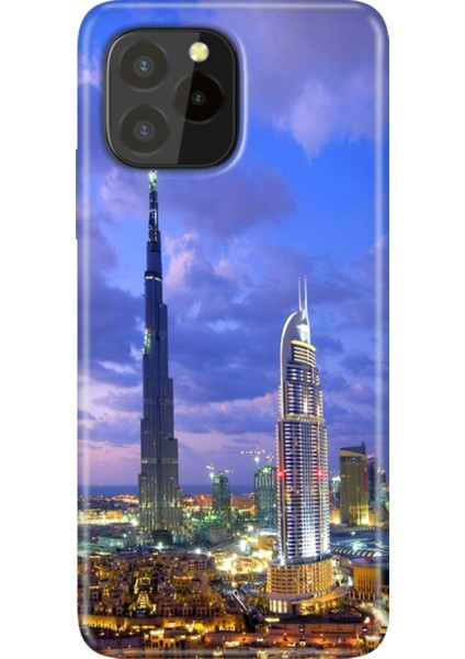 Oukitel C21 Pro / Plus Uyumlu Kılıf Desenli Silikon Renkli Tpu Uv Dubai