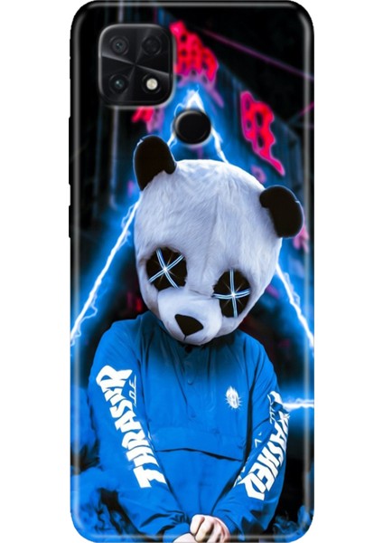Poco C40 Kılıf Renkli Temalı Silikon Cool Panda