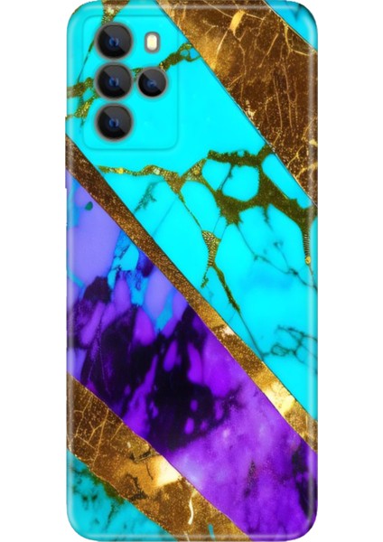 Omix X700 Kılıf Hd Silikon Nezih Mermer