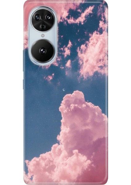 Reeder S19 Max Pro S Edge Kılıf Desenli Kapak Baskı Pembe Bulut