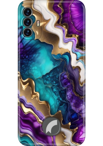 Reeder S19 Max Pro S Kılıf Silikon Tema Baskı Uv Keskin Ametist