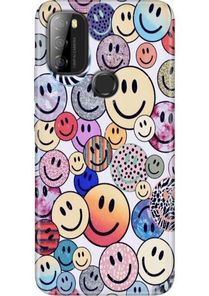 Reeder P13 Blue Max 2021 Kılıf Rubber Baskı Silikon Cover Emojix