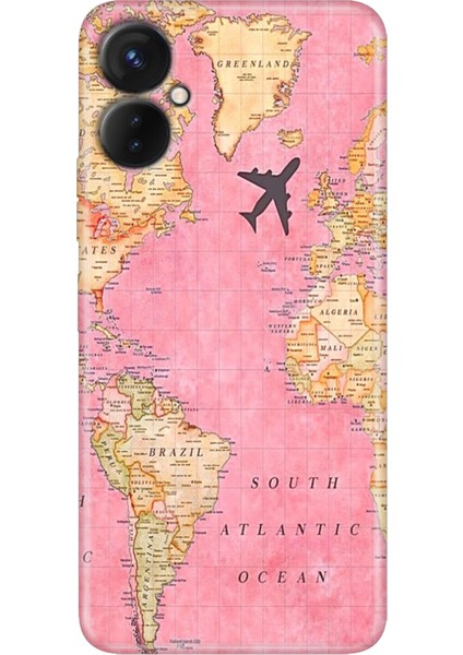 Tecno Camon 19 Neo Kılıf (CH6I) Uyumlu Desenli Silikon Map