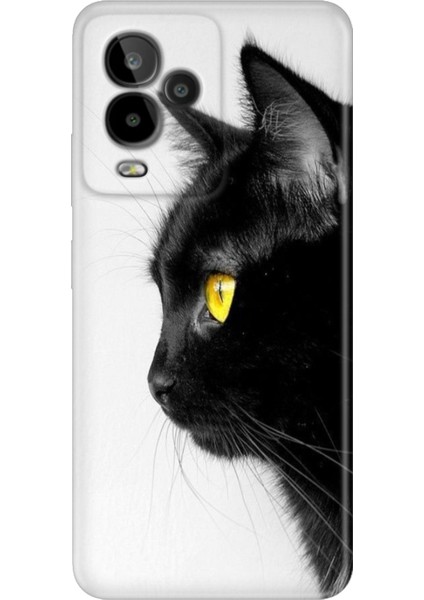 General Mobile Gm 24 Pro Kılıf Desenli Esnek Silikon Temalı Kedi Bakışı