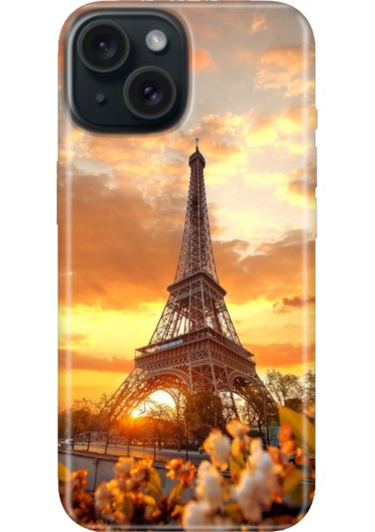 iPhone 13 - 14 Kılıf Desenli Kapak Renkli Tpu Uv Eyfel