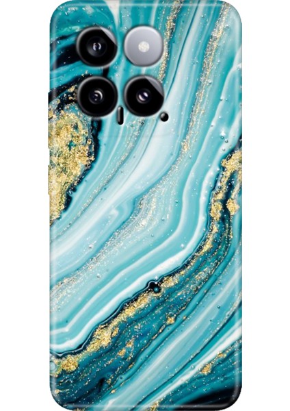 Xiaomi Mi 14 Kılıf Renkli Rubber Kapak Silikon Simli Taş