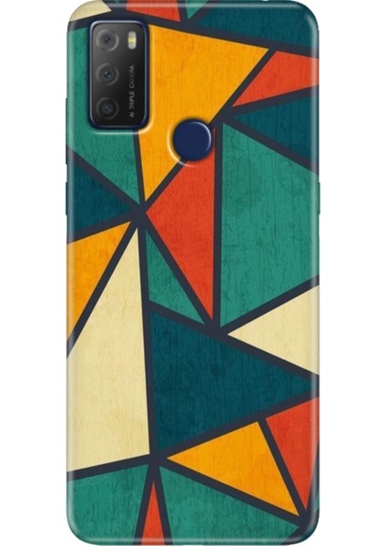 Tcl 20E Kılıf Desenli Silikon Kampanyalı Kapak Wall