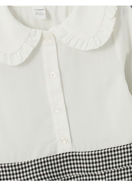 Yeni Sezon Pamuklu Ekose Desenli Kız Çocuk Elbise fiyatları