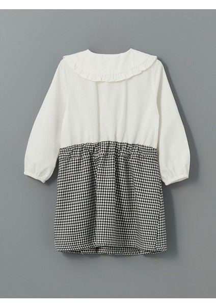 Yeni Sezon Pamuklu Ekose Desenli Kız Çocuk Elbise modelleri