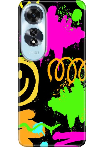 Oppo A60 Kılıf (CPH2631) Uyumlu Silikon Desenli Kalıplı Ermer Smile