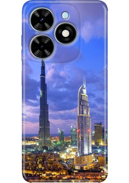 Tecno Spark Go 2024 Kılıf Baskılı Esnek Silikon Kapak Dubai