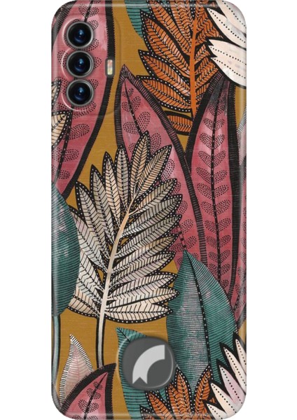 Reeder S19 Max Pro S Kılıf Desenli Tpu Lüks Baskılı Silikon Kapak Yapraklar