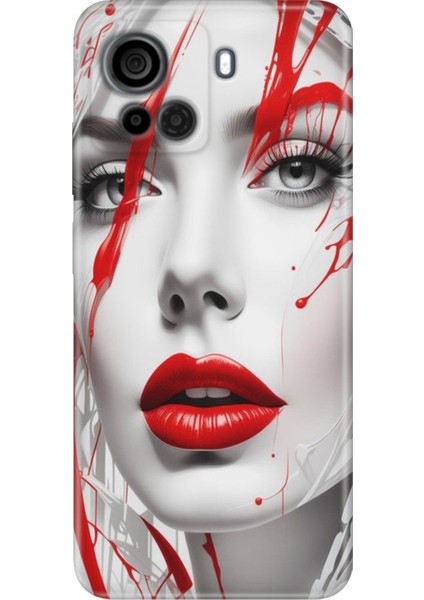 Casper Via F30 Uyumlu Kılıf Desenli Silikon Renkli Tpu Uv Lady