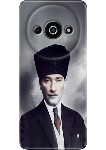Xiaomi Poco C61 Kılıf Tasarım Baskılı Silikon Atatürk