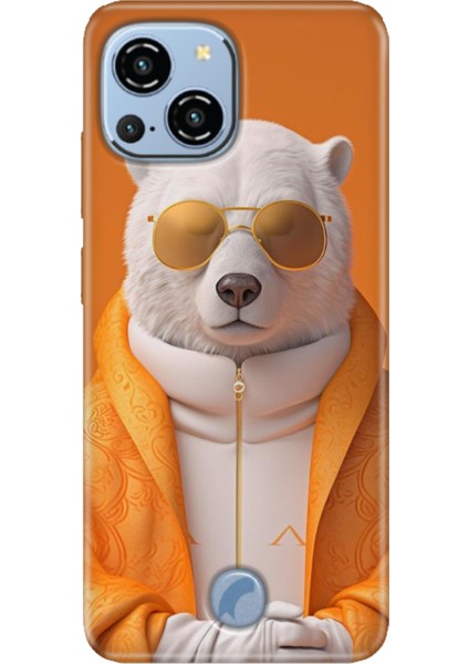 Reeder S23 Pro Max Kılıf Desenli Kapak Baskı Uv Stil Bear