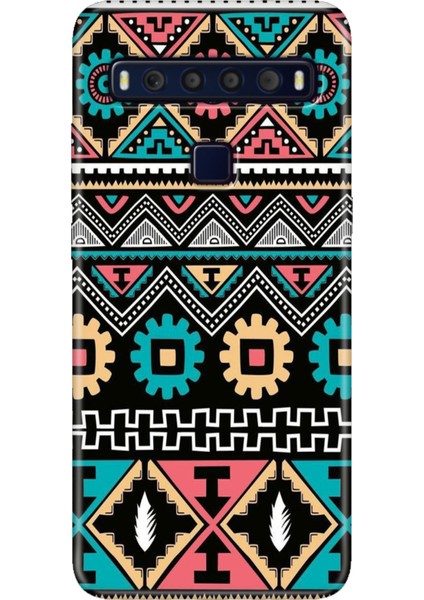 Tcl 10L Kılıf Baskılı 6.53" Silikon Renkli Resimli Arka Kapak Etnik
