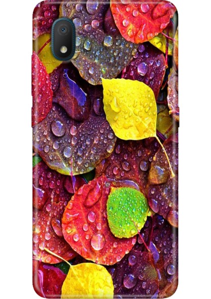 Tcl L7 Kılıf Desenli Silikon Renkli Phone Case Sonbahar